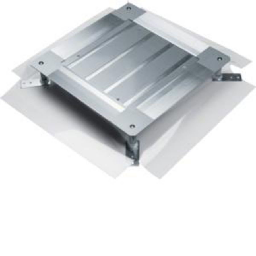 Universele vloerdoos z. bodempl. grootte 2 428x428x75-125mm