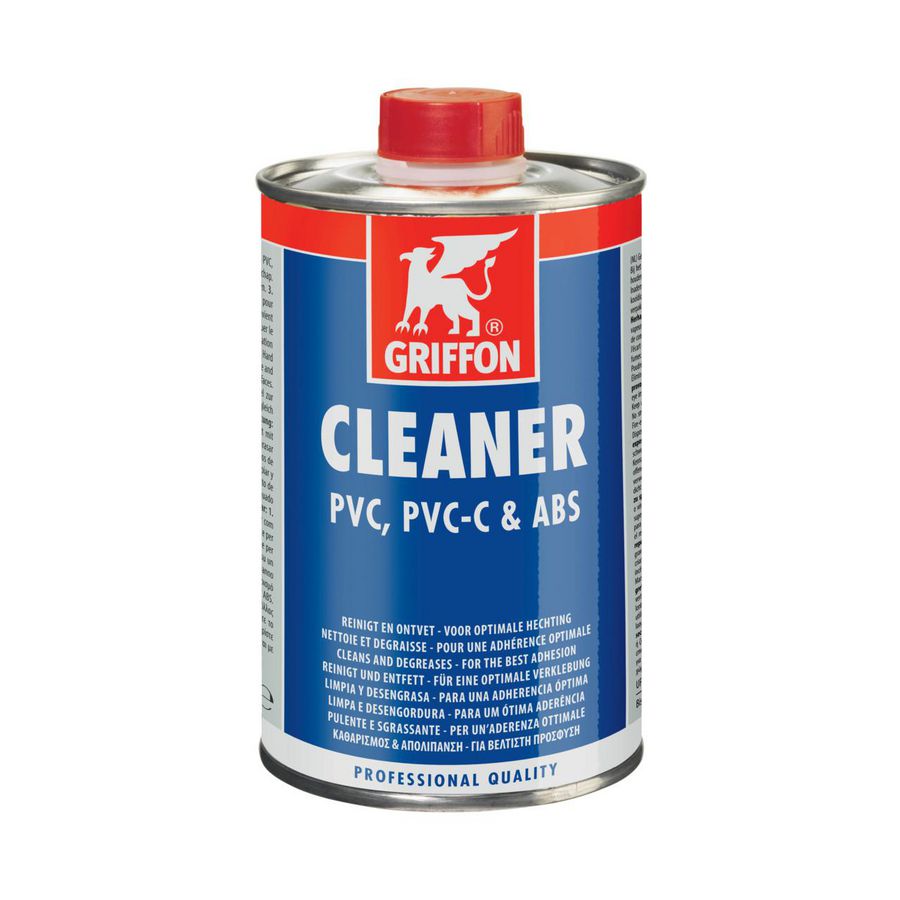 Cleaner/reinigingsmiddel v. PVC/PVC-C/ABS blik a 500ml.