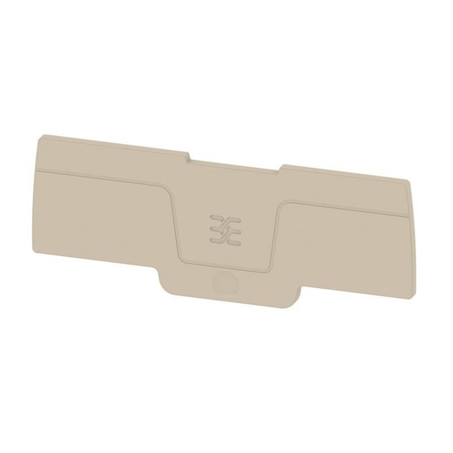 Afsluit- eindplaat d.beige h:82.1mm b:2.1mm V-0 VVE=20