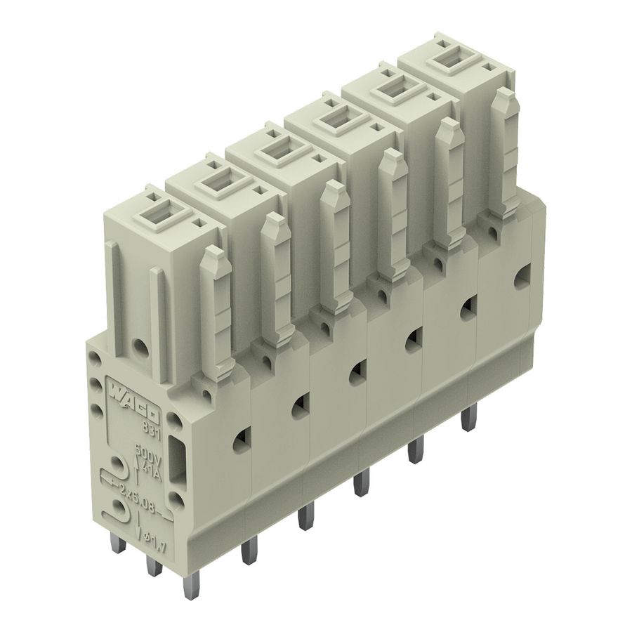 THT FE steker RE raster 7,62mm li.grijs 831-3506 VVE=24