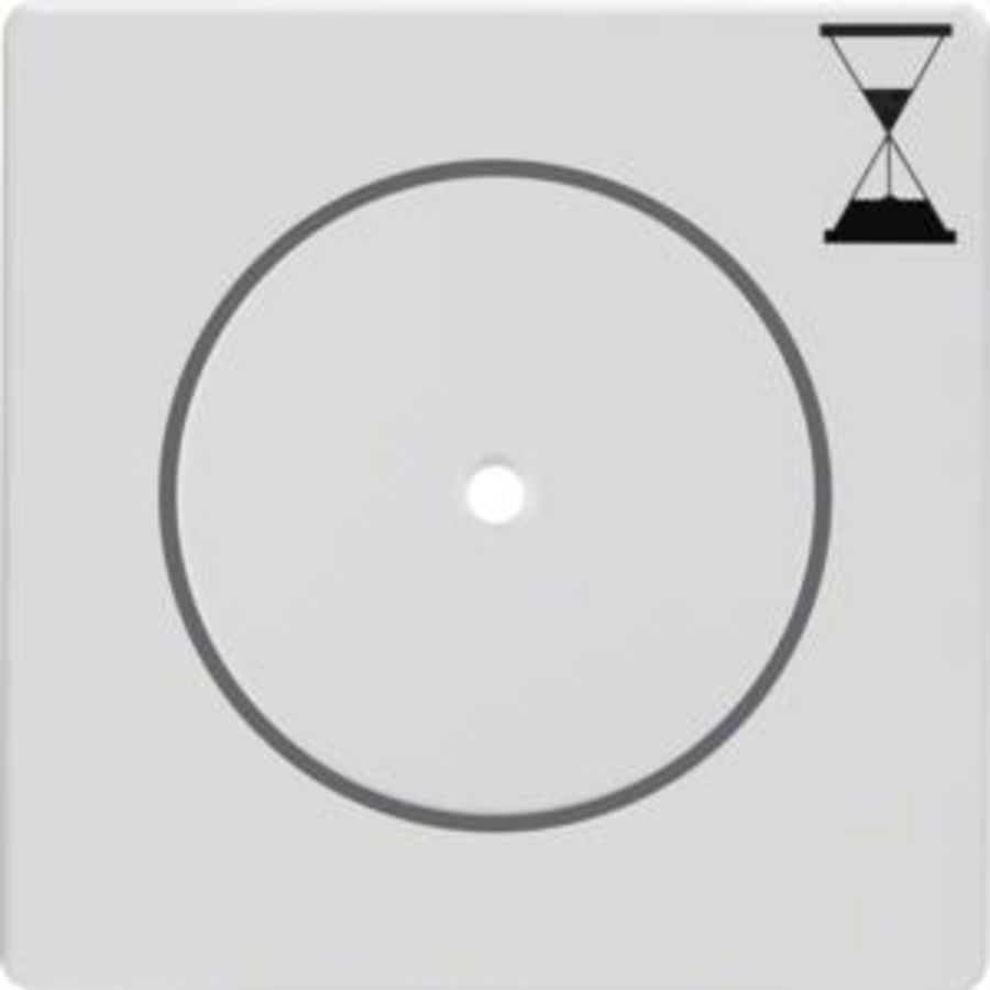 Afdek. v tijdrelaisinbouwelement berker Q.1/Q.3/Q.7 polarwit