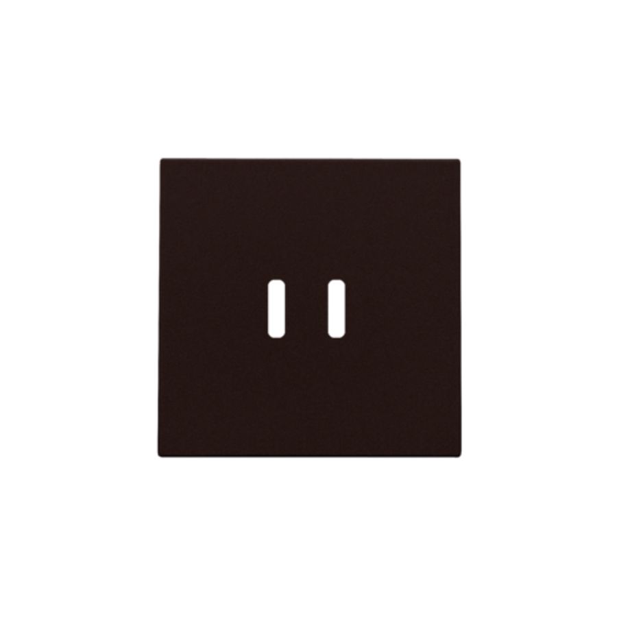 Afwerkingsset dubbele smart USB-C-lader dark brown coated