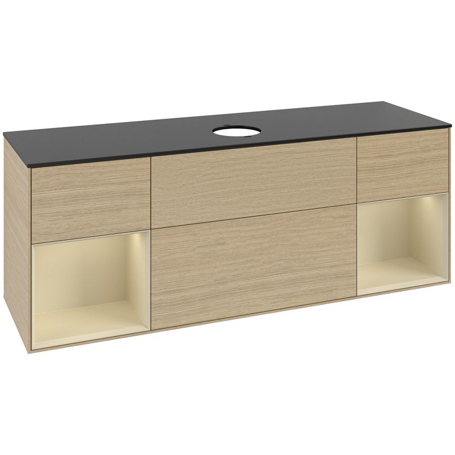 Wastafelonderkast Finion 1600x603x501mm Oak Veneer GD02HJPC