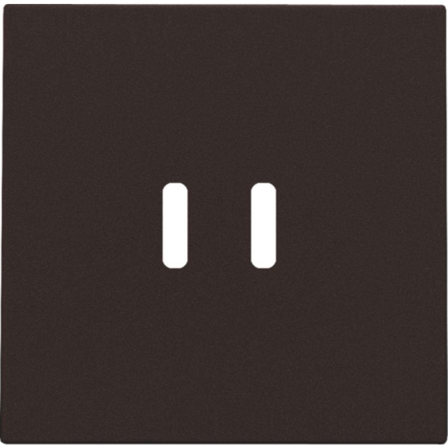 Afwerkingsset dubbele smart USB-C-lader dark brown coated