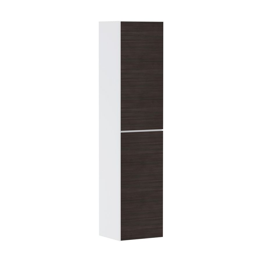 Hoge kast mat wit / front dark oak 400/360 scharnieren links Xevolos E 54218730