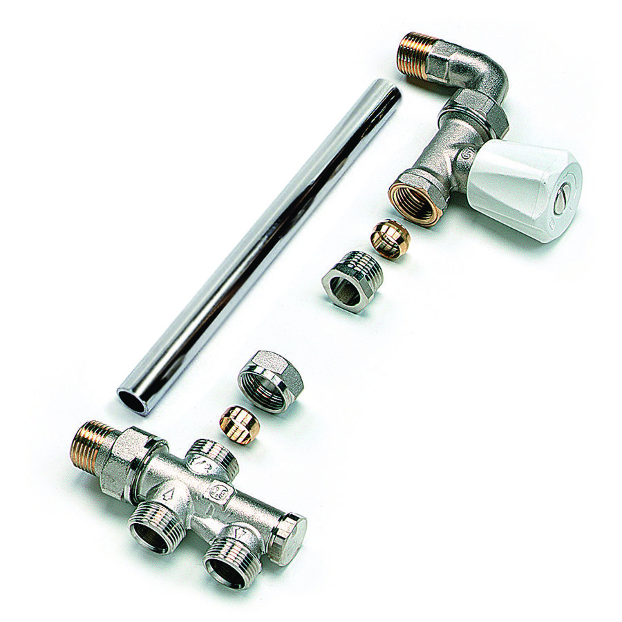 Combikraan handbediend recht + bocht 1-pijps M22x 1/2