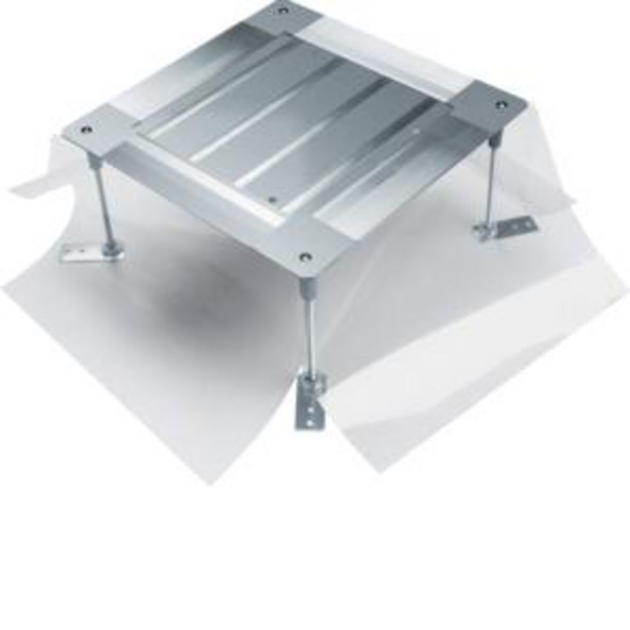 Universele vloerdoos z. bodempl. grootte 2 428x428x215-265mm