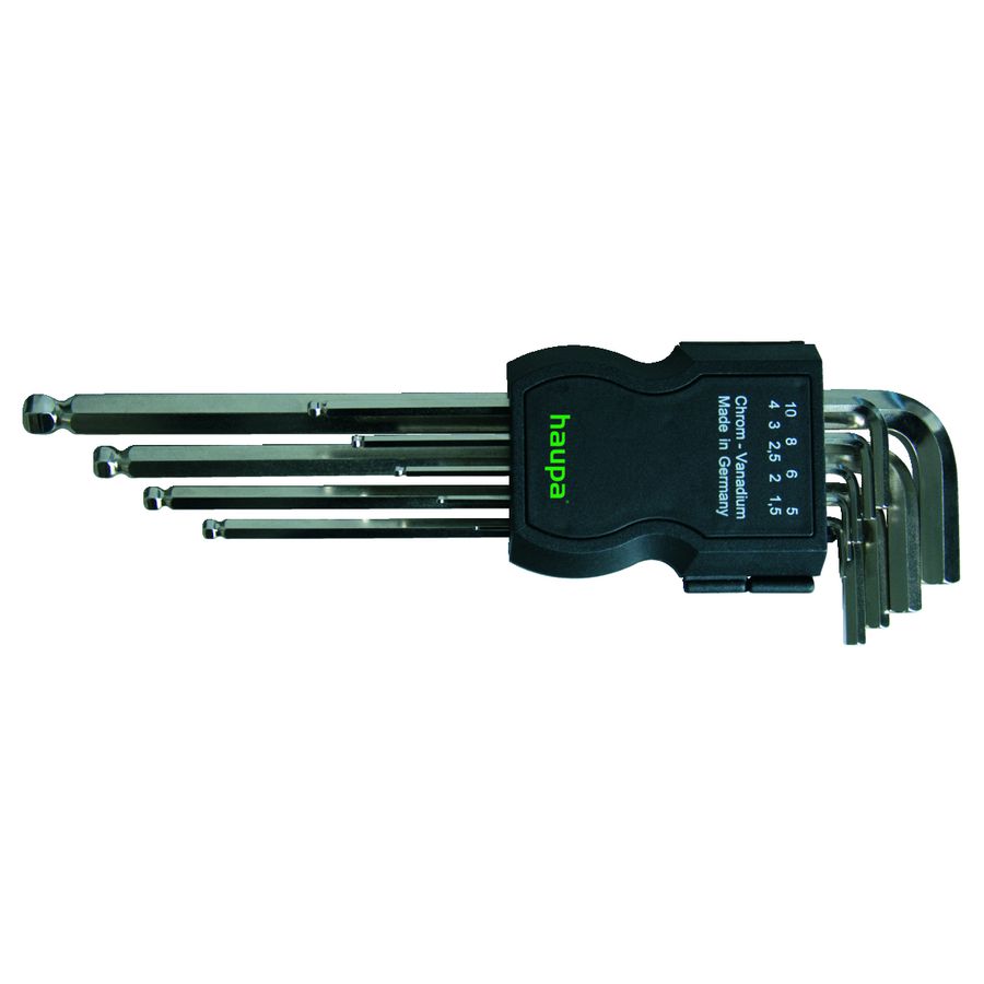 Stiftsleutelset zeskant 1,5t/m10mm kogelkop 9delxl 100921