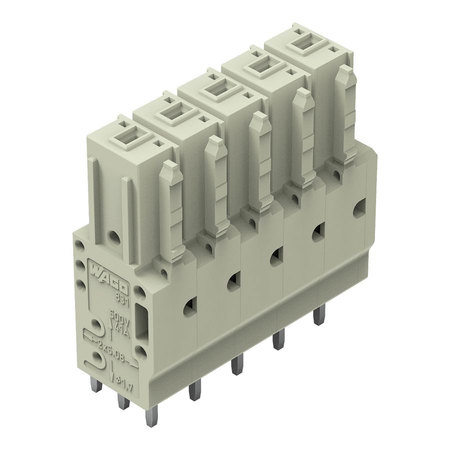 THT FE steker RE raster 7,62mm li.grijs 831-3505 VVE=24