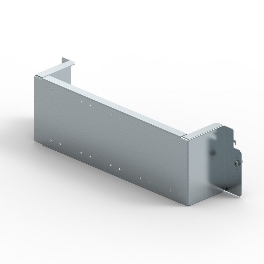 Bevestigingsplaat DPX3 125 HP 3-polig 24 modulen verticaal