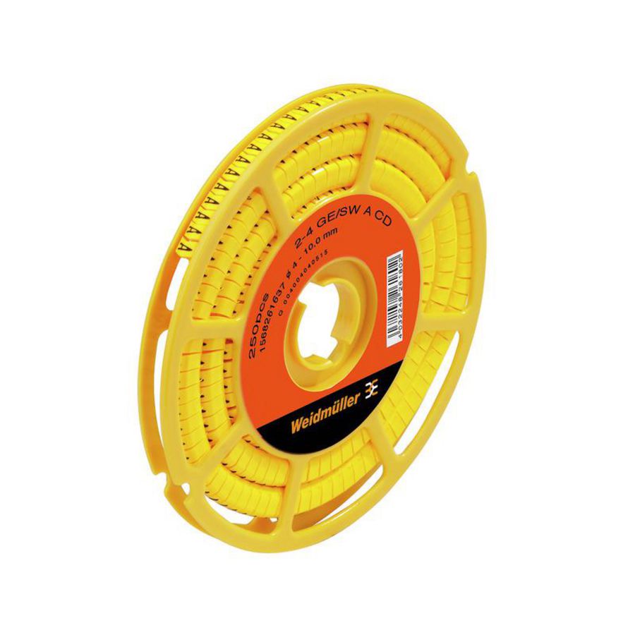Kabelcoderingsyst. geel O.D.4-10mm mix. character VVE=125