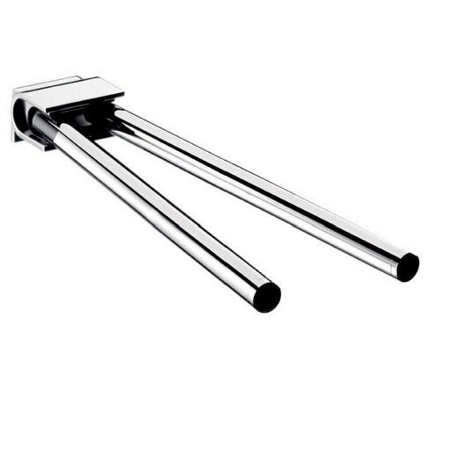 System2, handdoekhouder, 2-armig, draaibaar, 346mm, chroom