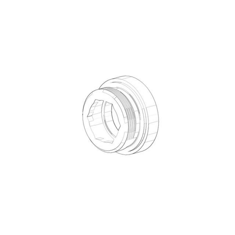 Bevestiging kapmontage 19,5x9,5mm chr