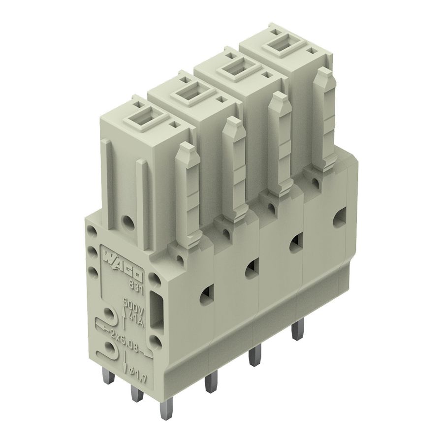 THT FE steker RE raster 7,62mm li.grijs 831-3504 VVE=24