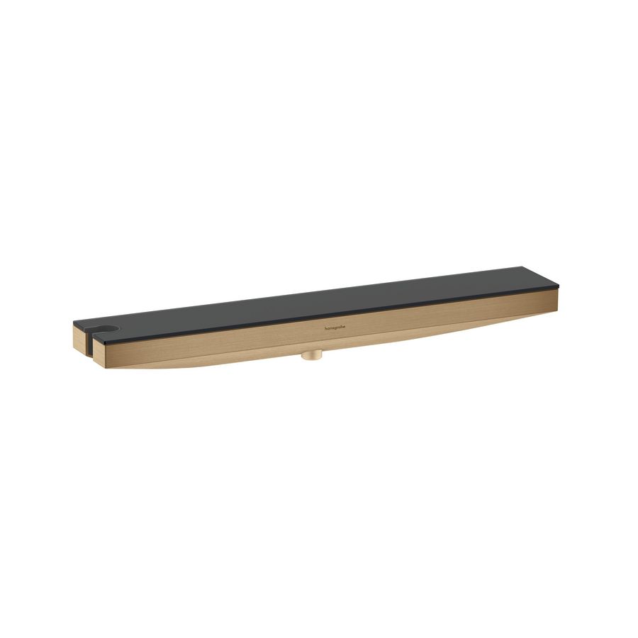 Rainfinity Muuraansluitbocht Porter 500 met douchehouder en planchet links Brushed Bronze