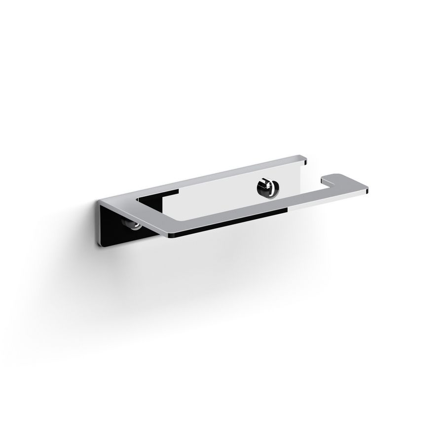 Fold closetrolhouder zonder klep chroom
