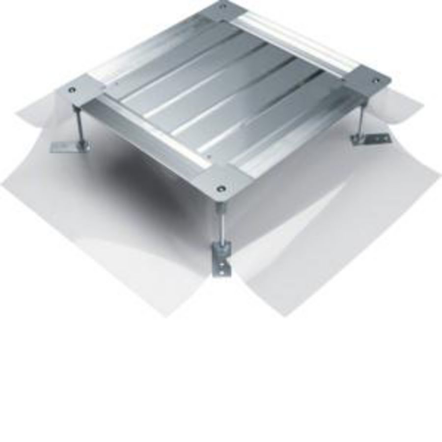 Universele vloerdoos z. bodempl. grootte 3 498x498x165-215mm