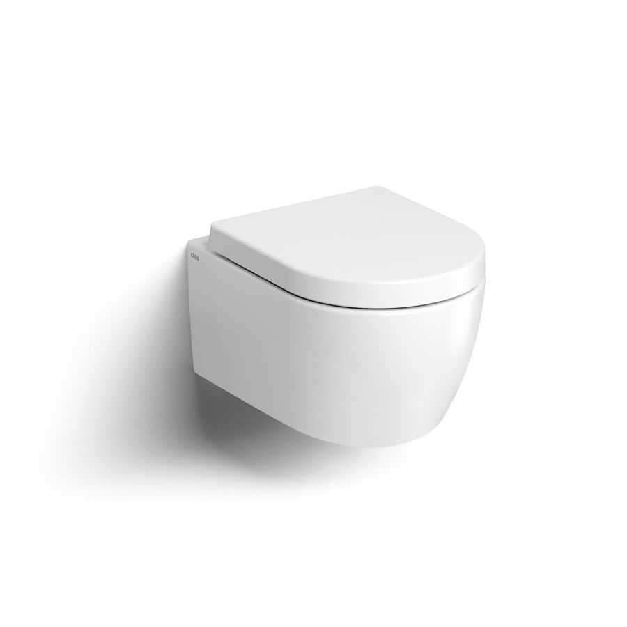 Wandcloset combipack NEW HAMMOCK randloos 490mm compact mat wit incl. zitting softclose