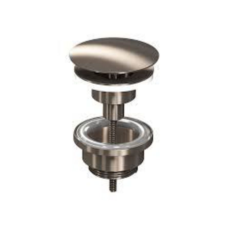 Proline afvoerplug 1.1/4" always open brushed nickel