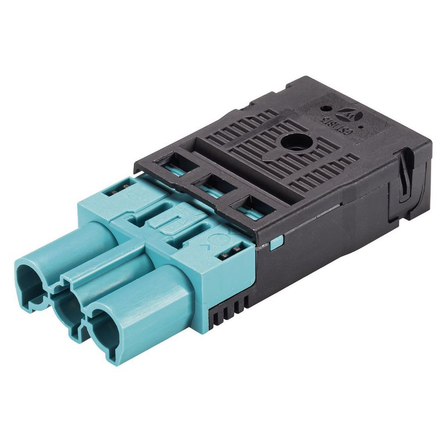 Kabelsteker GST18I3 male turquoise veerklem VVE=50