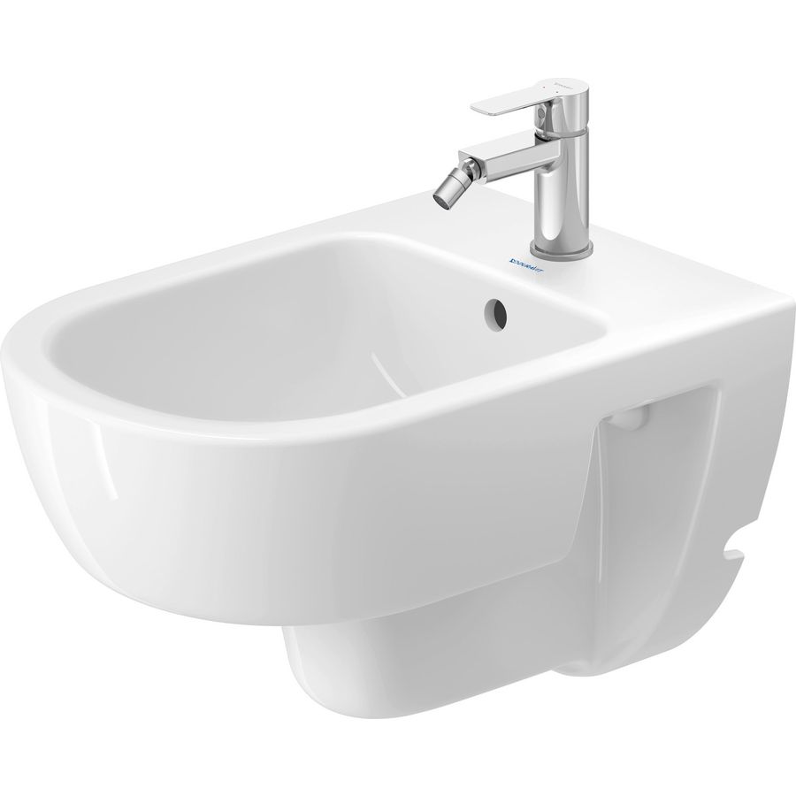 D-CODE #272315 Wandbidet wit hoogglans 540mm  met kraangat met oeverloop