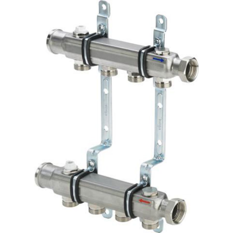 Groepsverdeler 12 RVS/blank