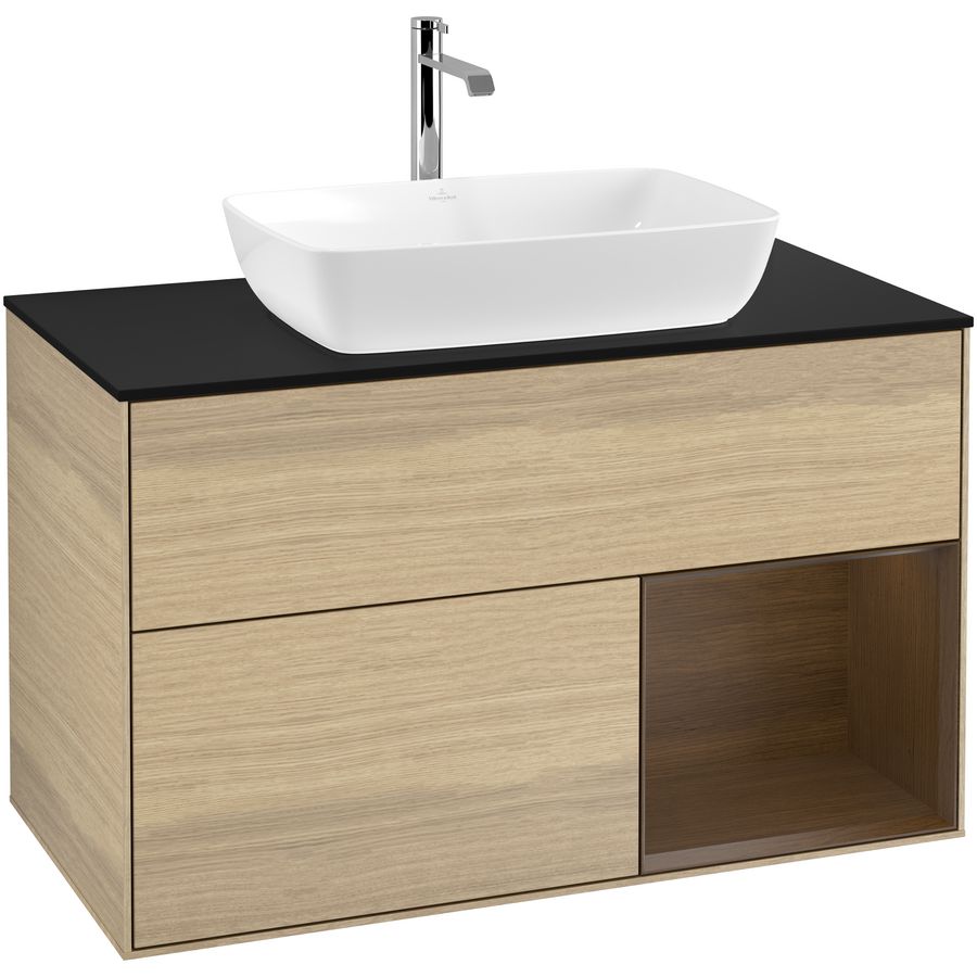 Wastafelonderkast Finion 1000x603x501mm Oak Veneer G782GNPC