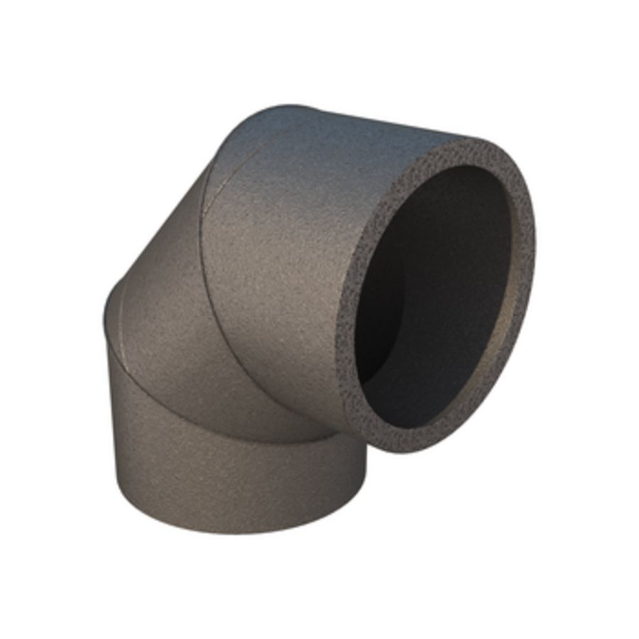Bocht Aerfoam HR-WTW 90° EPE 160mm grijs
