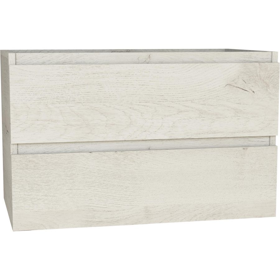 Wastafelonderkast ALVARO 80cm 2x la white arwin oak