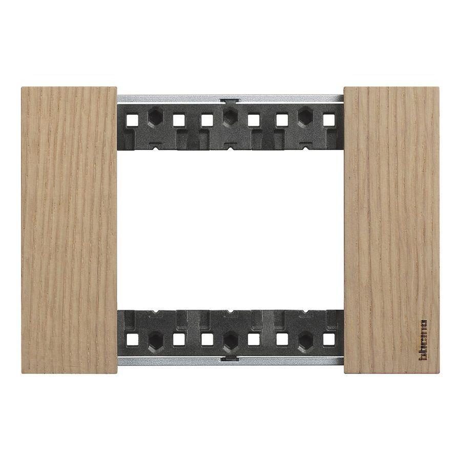 Afdekplaat 3 module oak K4703 LivingNow