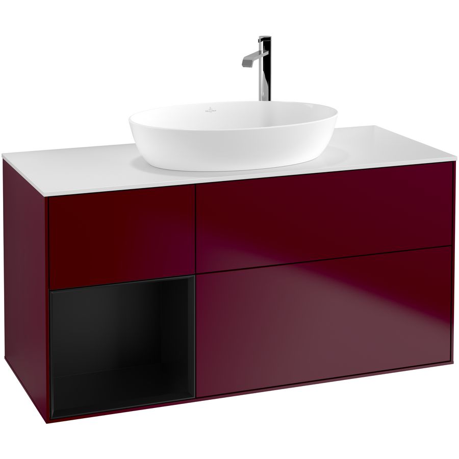 Wastafelonderkast Finion 1200x603x501mm Peony Matt Lacquer G941PDHB