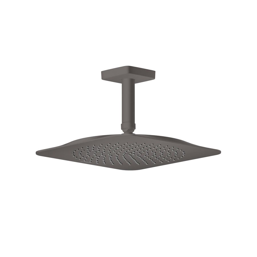 Hoofddouche 270/270 1 straalsoort EcoSmart+ met plafondaansluiting brushed black chrome AXOR Citterio-C