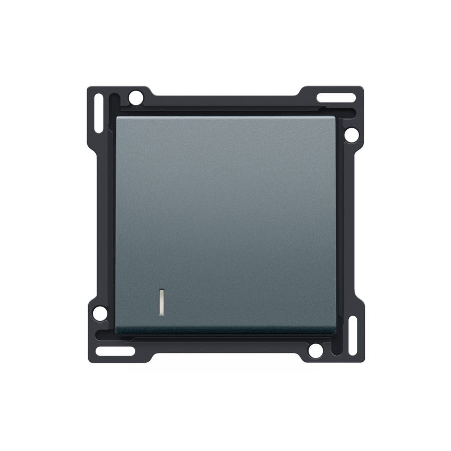 Afwerkingsset lens enkelvoudige schakelaar/knop blue grey