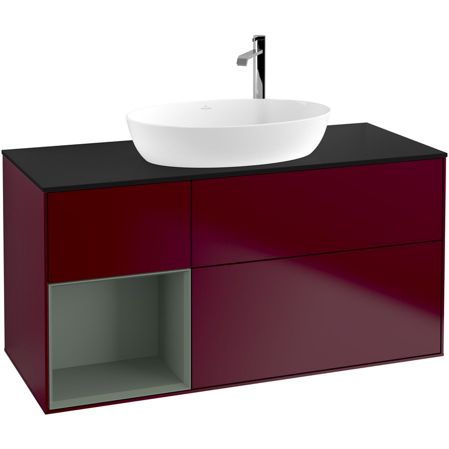 Wastafelonderkast Finion 1200x603x501mm Peony Matt Lacquer G942GMHB