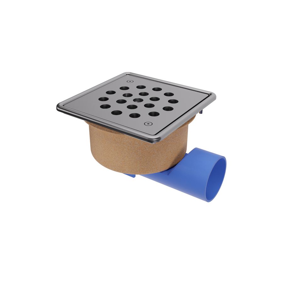 Put 200x200mm Onder/Zij RVS304