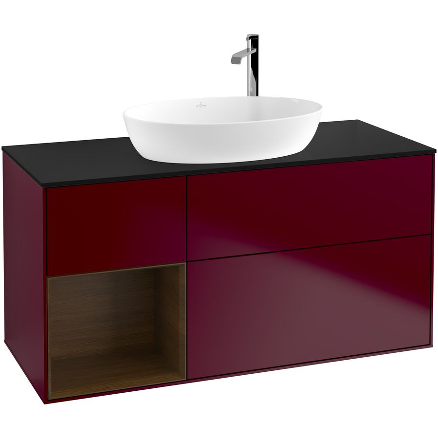 Wastafelonderkast Finion 1200x603x501mm Peony Matt Lacquer G942GNHB