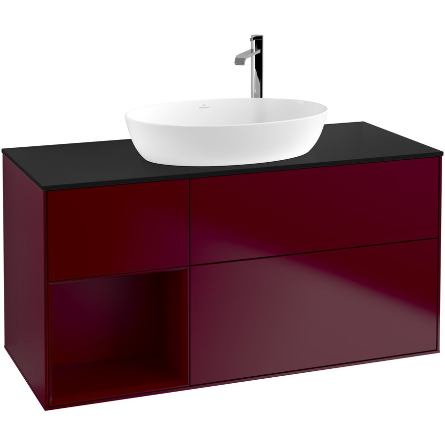 Wastafelonderkast Finion 1200x603x501mm Peony Matt Lacquer G942HBHB