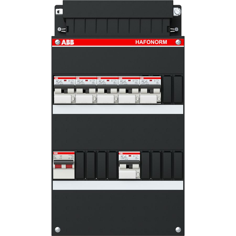 Installatiekast 6x 16A/30mA + HS 1-f