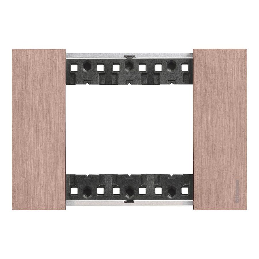 Afdekplaat 3 module copper K4703 LivingNow