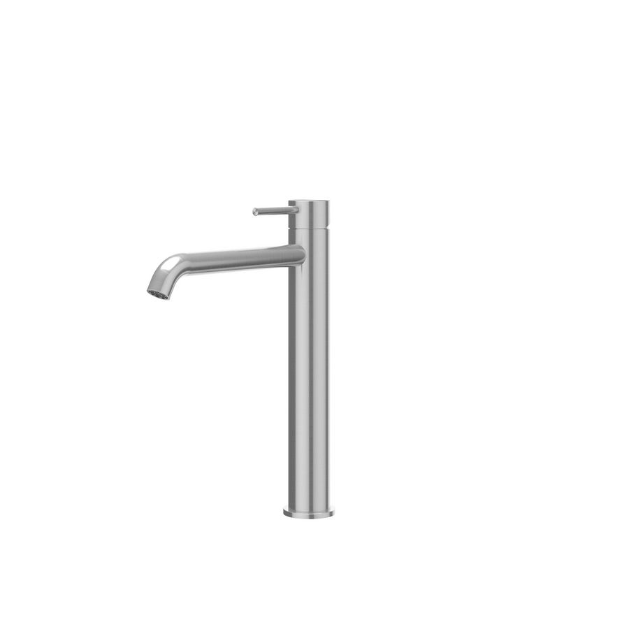 Wastafelmengkraan CONCORD L-size sprong 208mm highriser coldstart rvs geborsteld