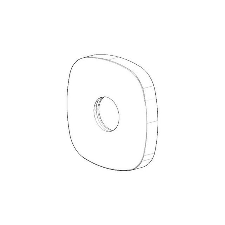 Rozet 58,5x58,5x8,5mm chr