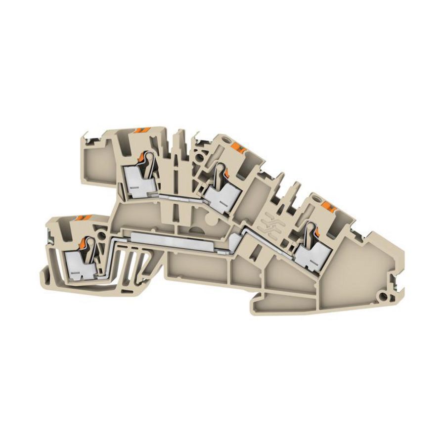 Installatieklem PUSH IN d.beige 2.5mm2 2782570000 VVE=50