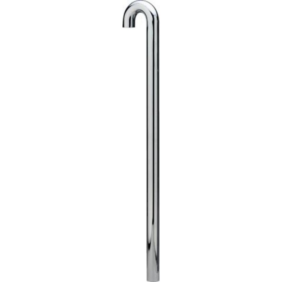 Vloerbuis v.buissifon 1.1/4" 32 x 680mm chroom zonder kraag