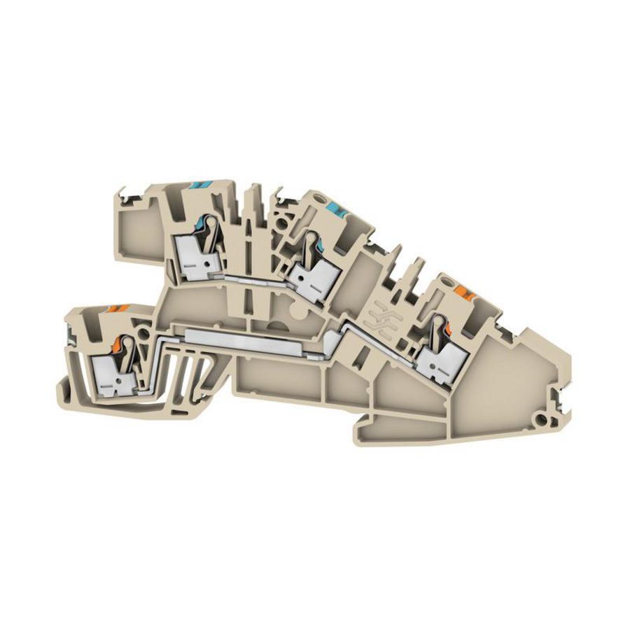 Installatieklem PUSH IN d.beige 2.5mm2 2782590000 VVE=50