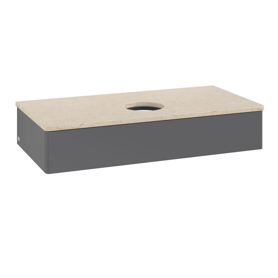 Wastafelonderkast Antao 1000x190x500mm Antr. Matt Lacquer K09013GK