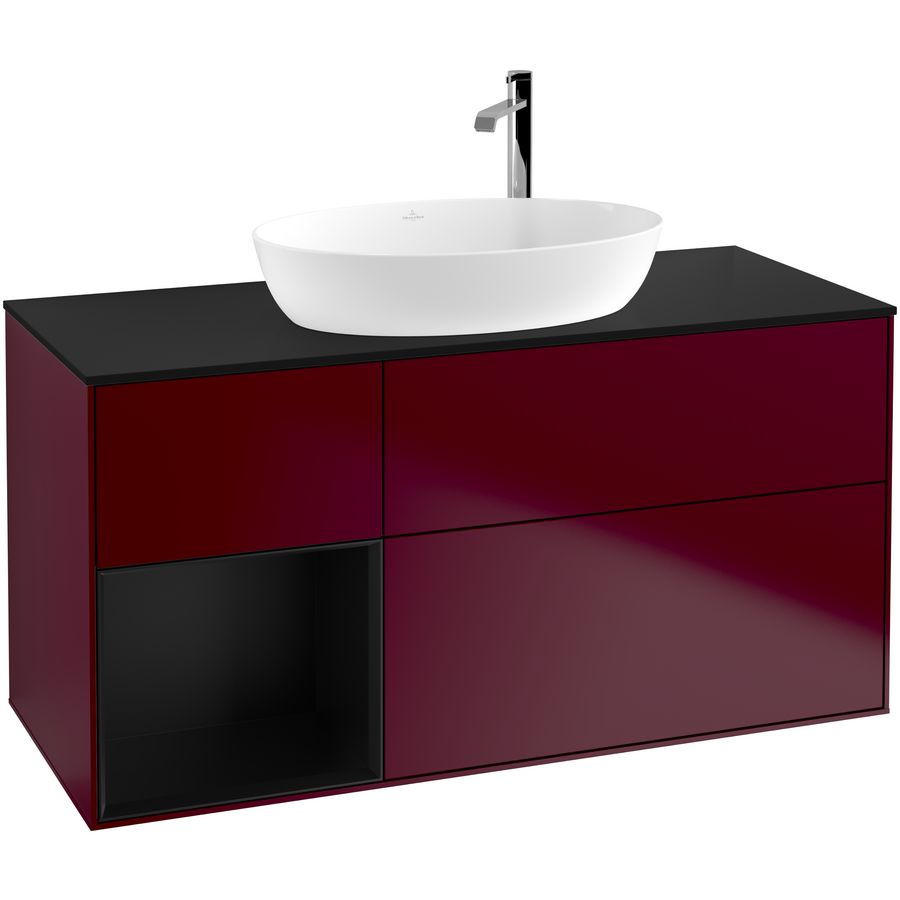 Wastafelonderkast Finion 1200x603x501mm Peony Matt Lacquer G942PDHB
