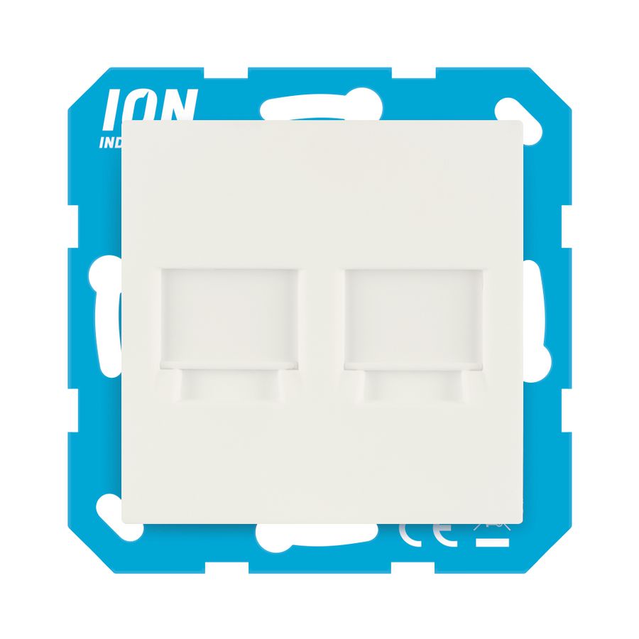 Modular Jack 2-voudig met Centraalplaat E1 t VVE=10