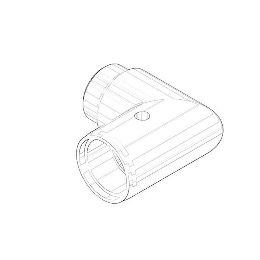 Aansluiting 25,6x45mm chr