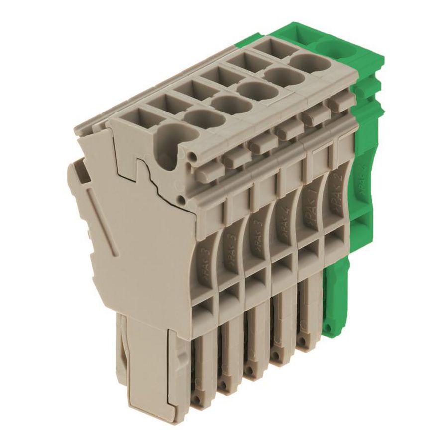 Plug Plug-in groen d.beige 2.5mm² 24 A, 1142550000 VVE=25