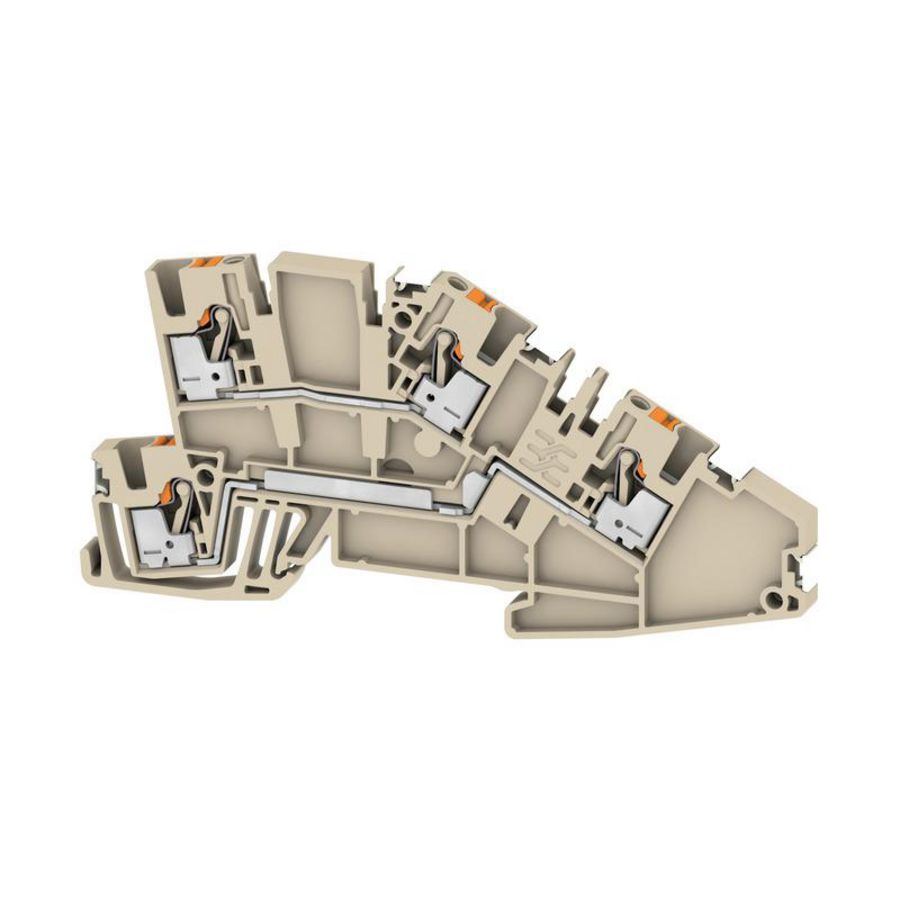 Installatieklem PUSH IN d.beige 2.5mm2 2782620000 VVE=50